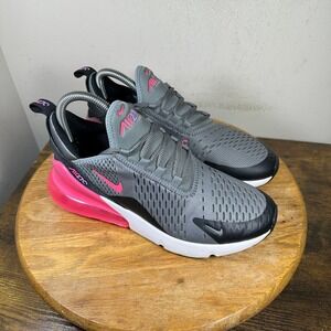 Nike Air Max 270 Cool Grey Hyper Pink 943345-031 Womens 8.5 / Youth 7Y Sneaker